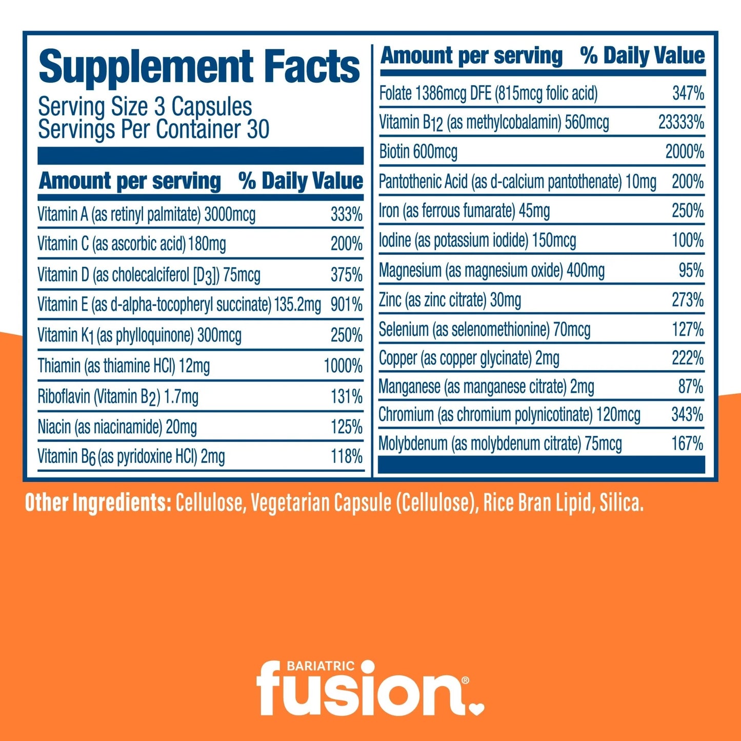High ADEK Multivitamin with 45mg IRON