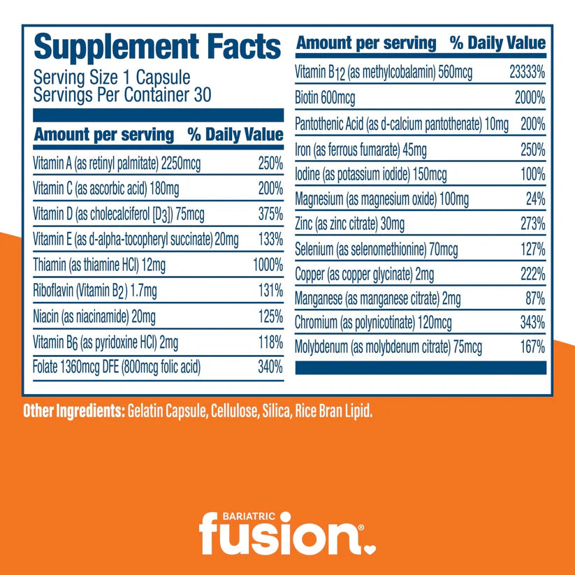 Bariatric Fusion Multivitamin Bundle