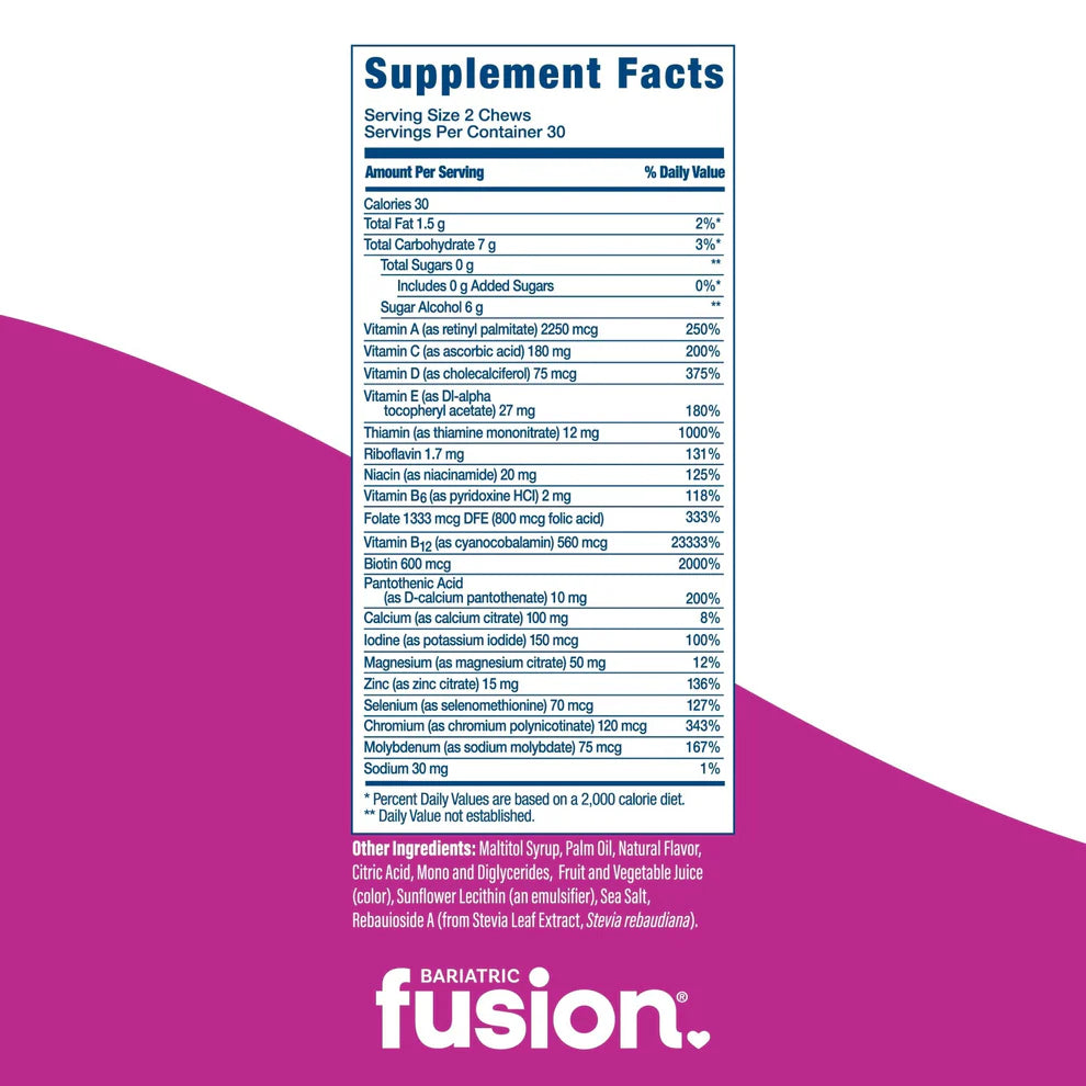 Bariatric Fusion Multivitamin Soft Chews