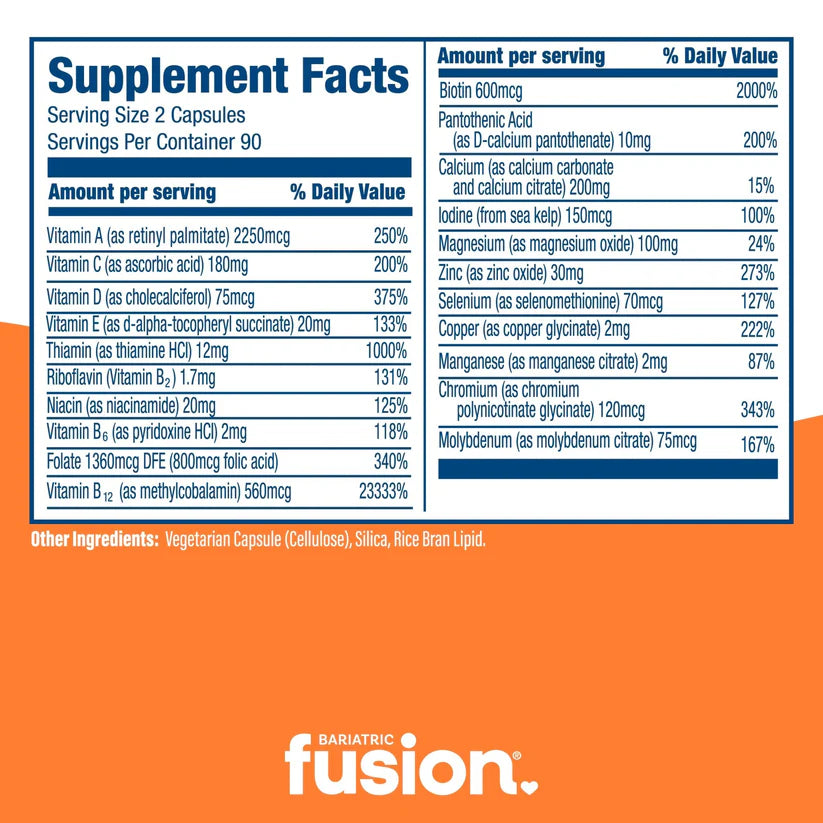 Bariatric Fusion Multivitamin Capsules